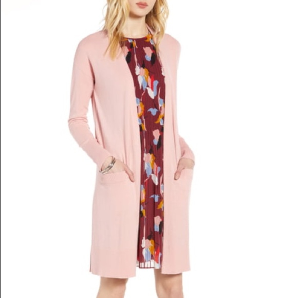 Halogen pink cardigan